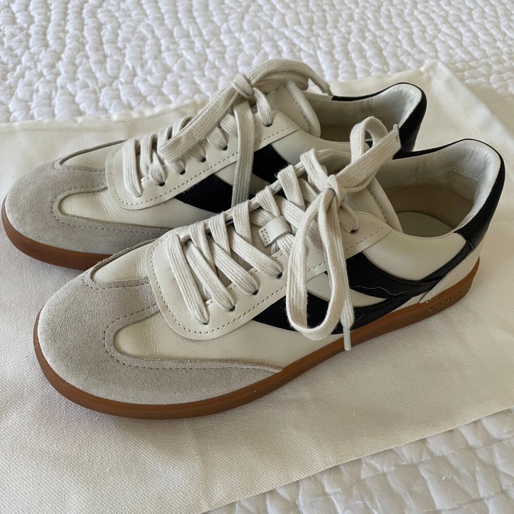 Vince Oasis Leather and Suede Sneakers, size 7 - Picture 4 of 6